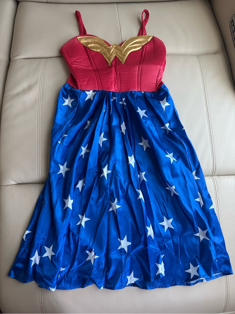 DC Girls Red, Blue & Gold Wonder-Inspired Star Dress